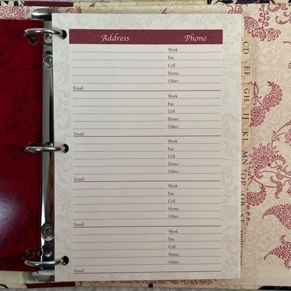 Mudlark “Asian Poppies” Address Book